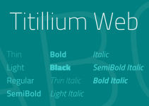 Titillium Font Family