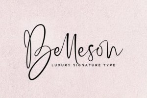 Belleson Luxury Script Font