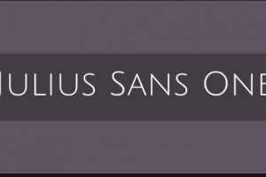 Julius Sans One Font